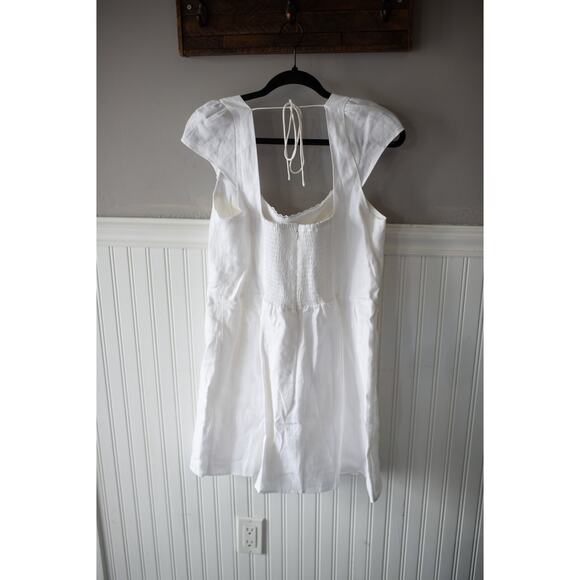 Reformation Loula Linen Mini Dress 12 - Picture 4 of 5